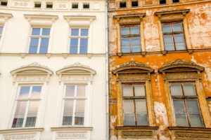 Vorher Nachher Bild Altbau Fassadensanierung