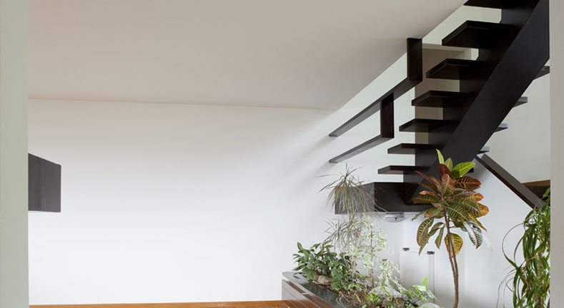 Innenraum schöne Wand mit Feinputz